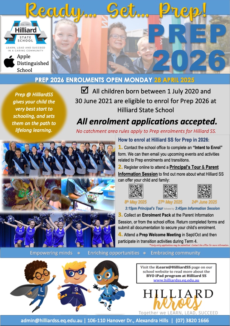 Prep 2026 Enrolment Poster.jpeg